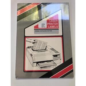 Laser Printing Labels 25 Sheets 1.75”x .5” Vikings # 51129